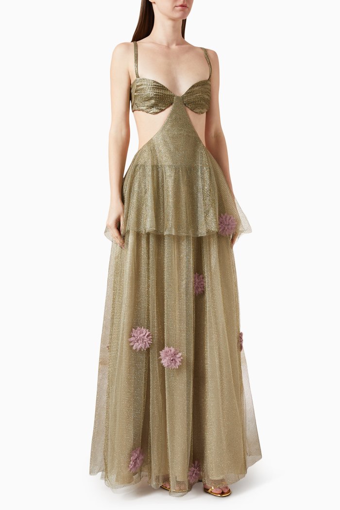 

Seashell Gown in Tulle, Green