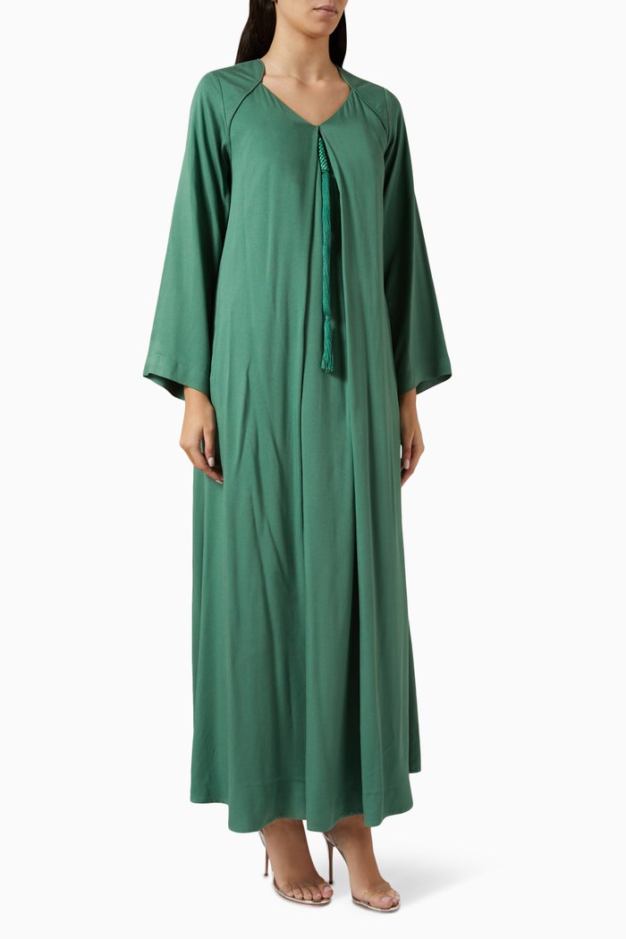 Ya Hela Dress in Viscose, Green
