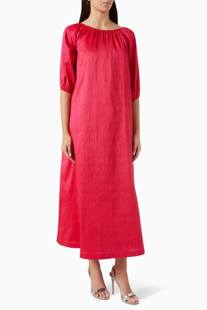 

Maxi Dress in Poly-blend, Pink