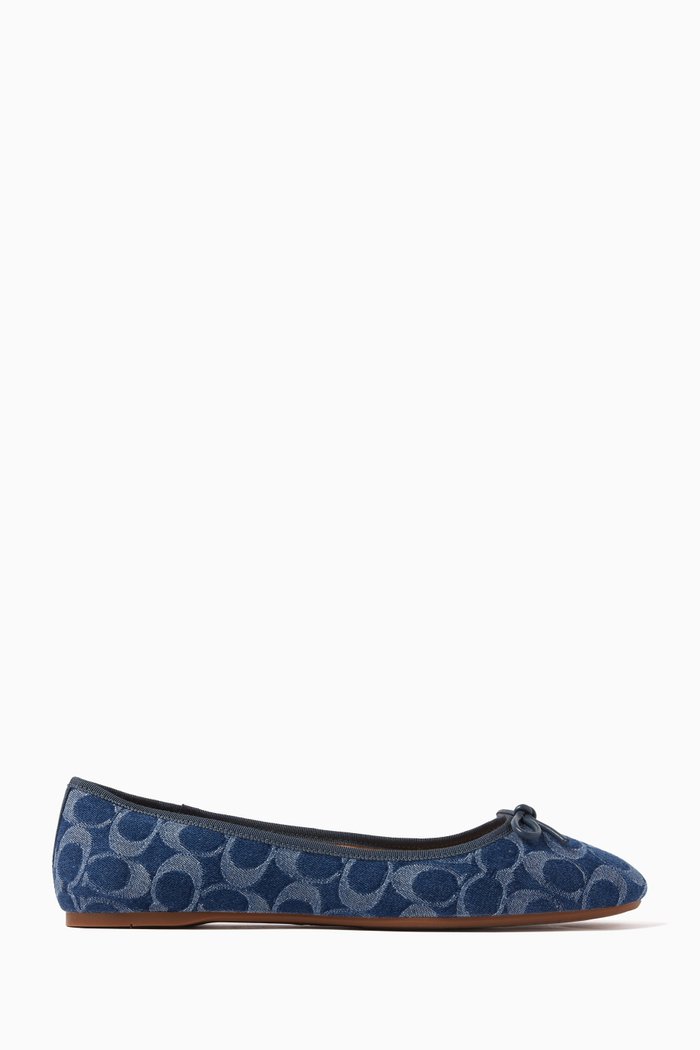 

Abigail Ballet Flats in Denim, Blue