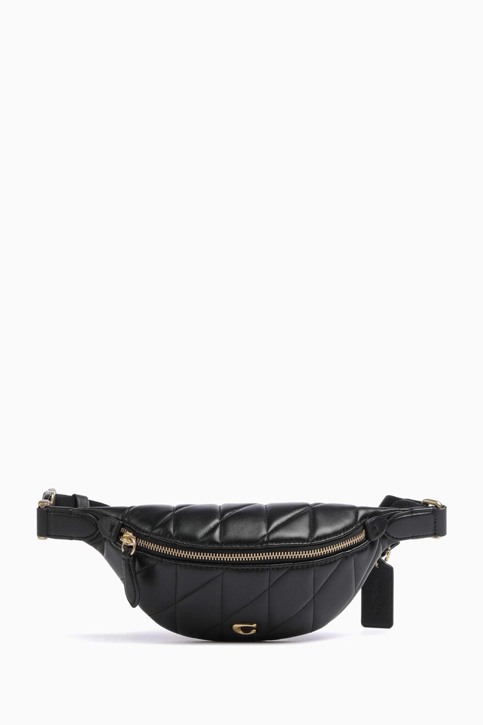 Essential Belt Bag in Quilted Nappa, Black
