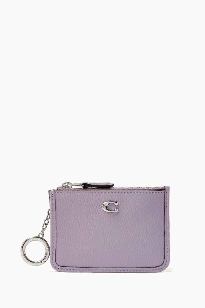 

Mini ID Case in Leather, Purple