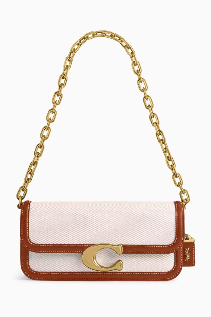

Idol 23 Shoulder Bag in Canvas, Brown