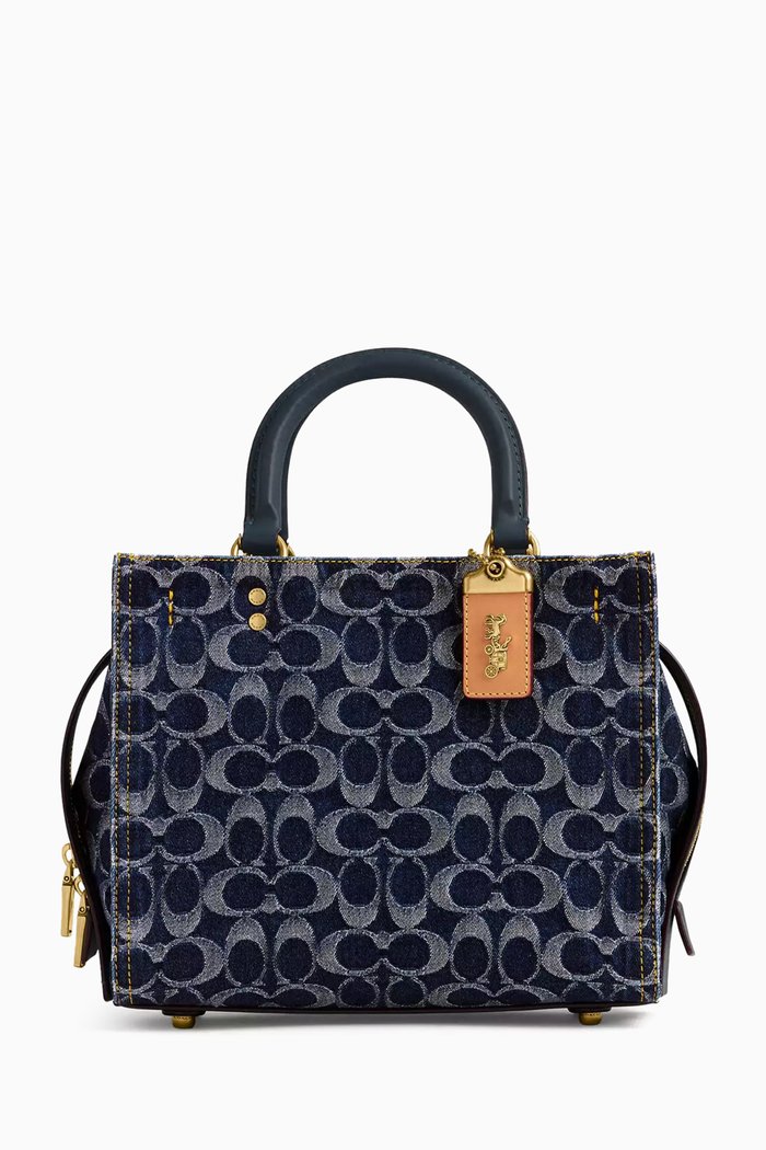 

Rogue 25 Top-handle Bag in Signature Denim, Blue