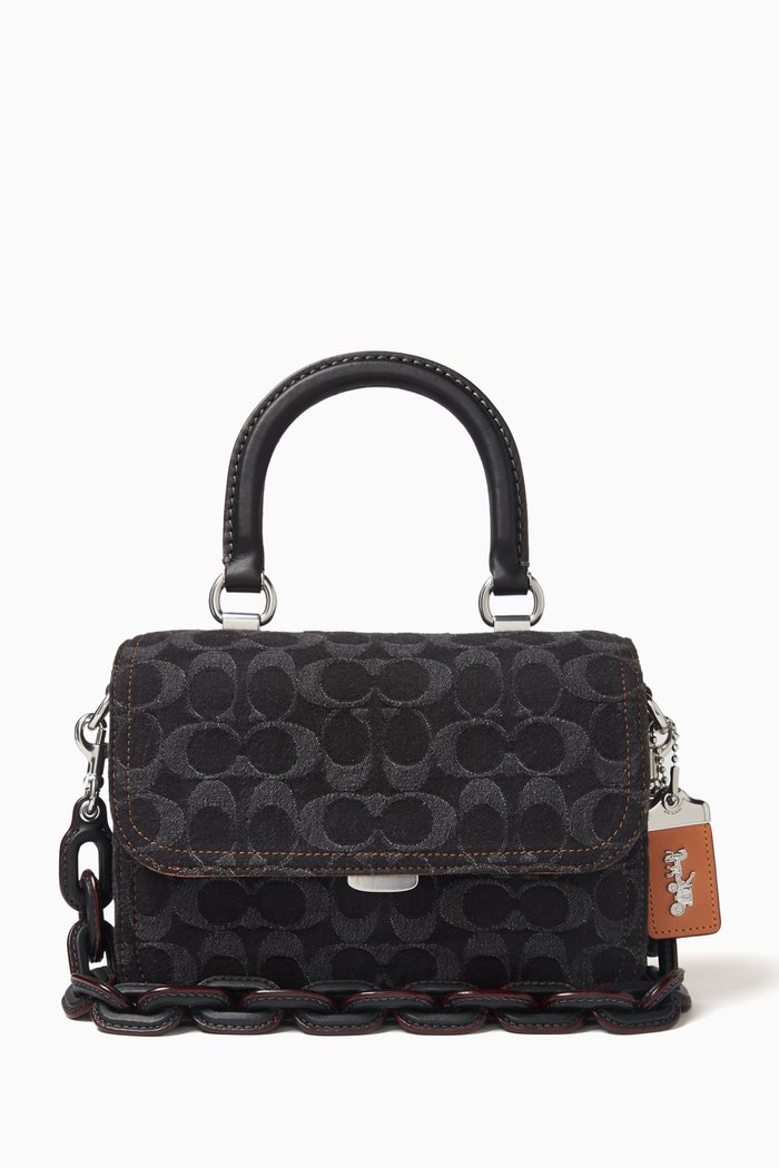 

Rogue Top-handle Bag in Signature Denim, Black