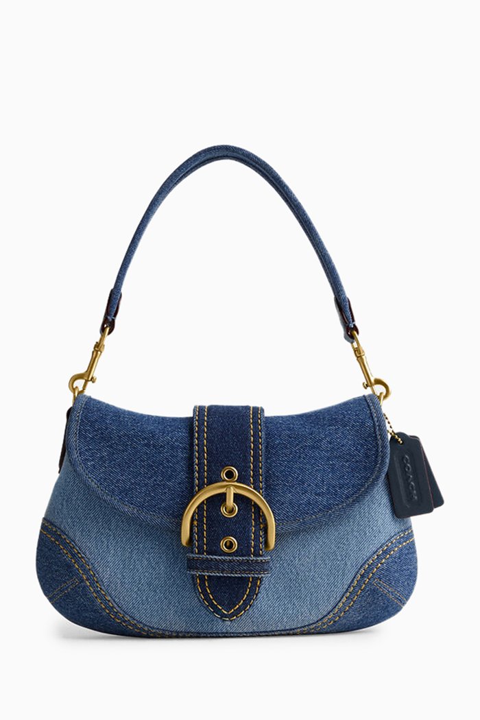 

Soho Bag in Repurposed Denim, Blue