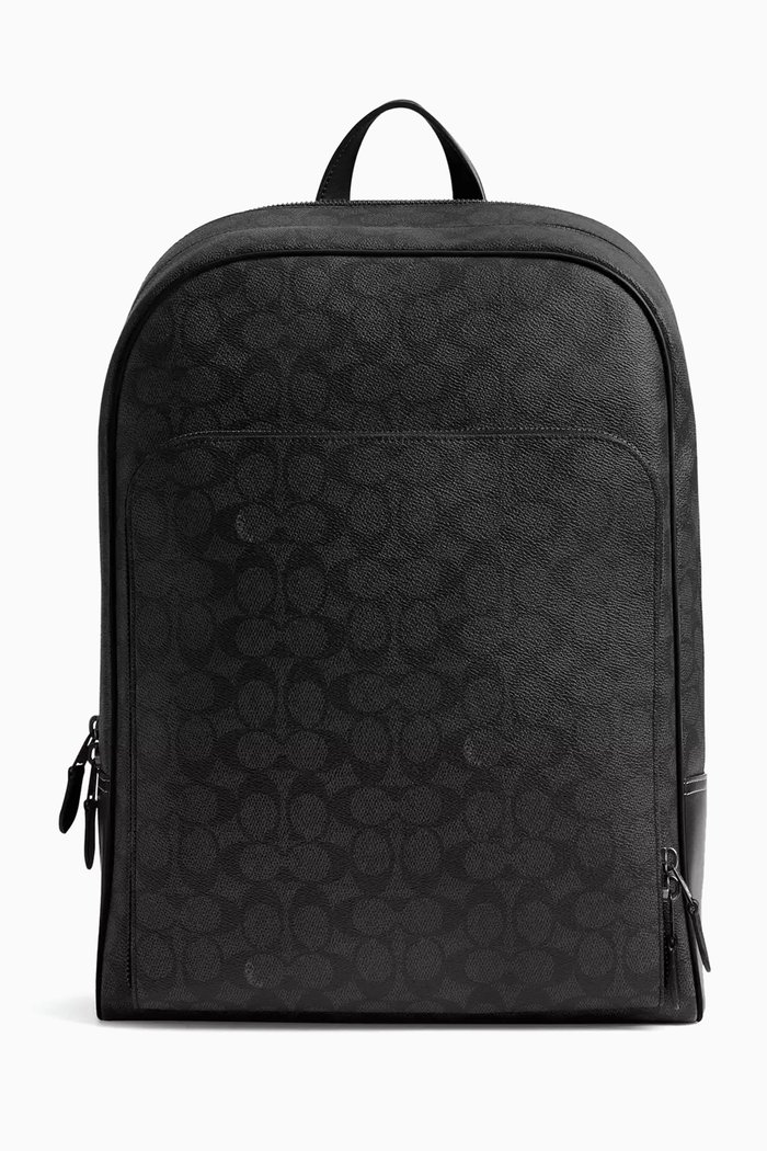 

Gotham Backpack in Signature Canvas, Black