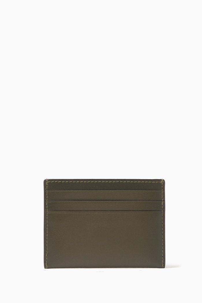 

Card Case in Calfskin Leather, Green