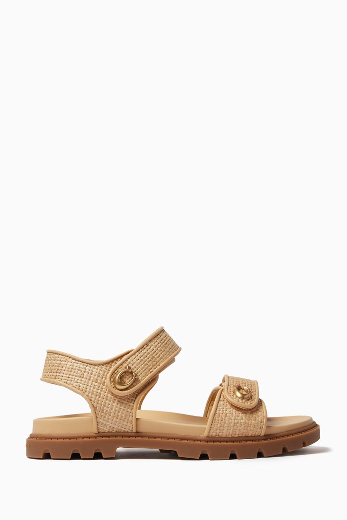 

Brynn Sandals in Raffia, Neutral