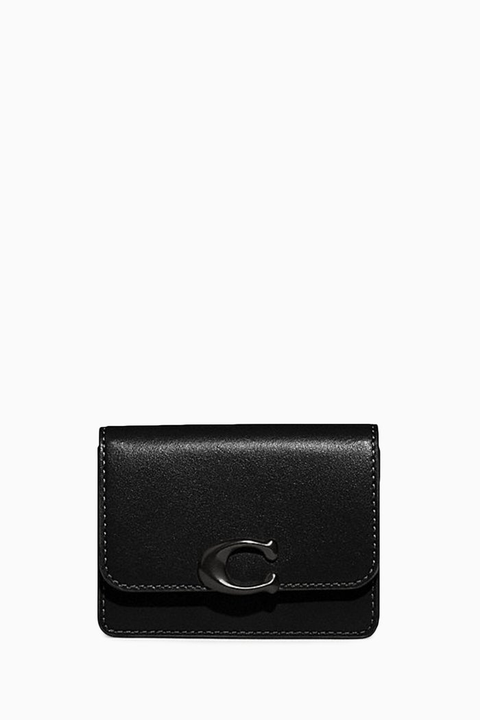 Bandit Card Case in Calf Leather, Black