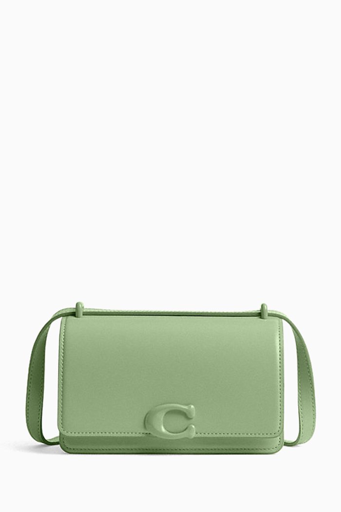 

Bandit Crossbody Bag in Luxe Leather, Green