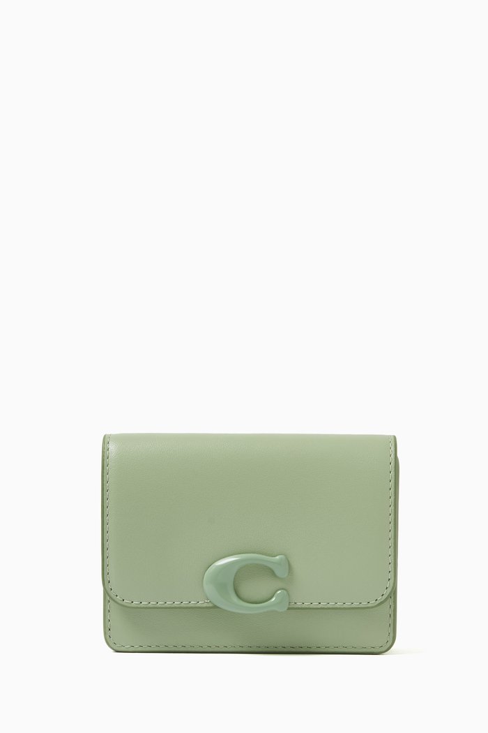 

Bandit Card Case in Calf Leather, Green