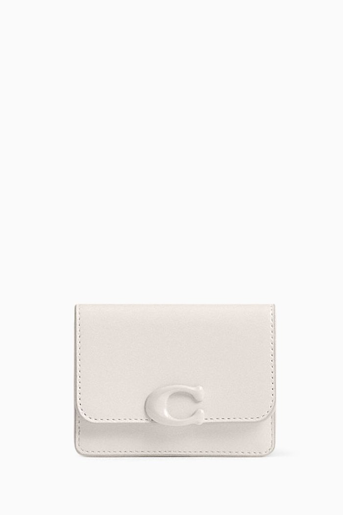 

Bandit Card Case in Calf Leather, White