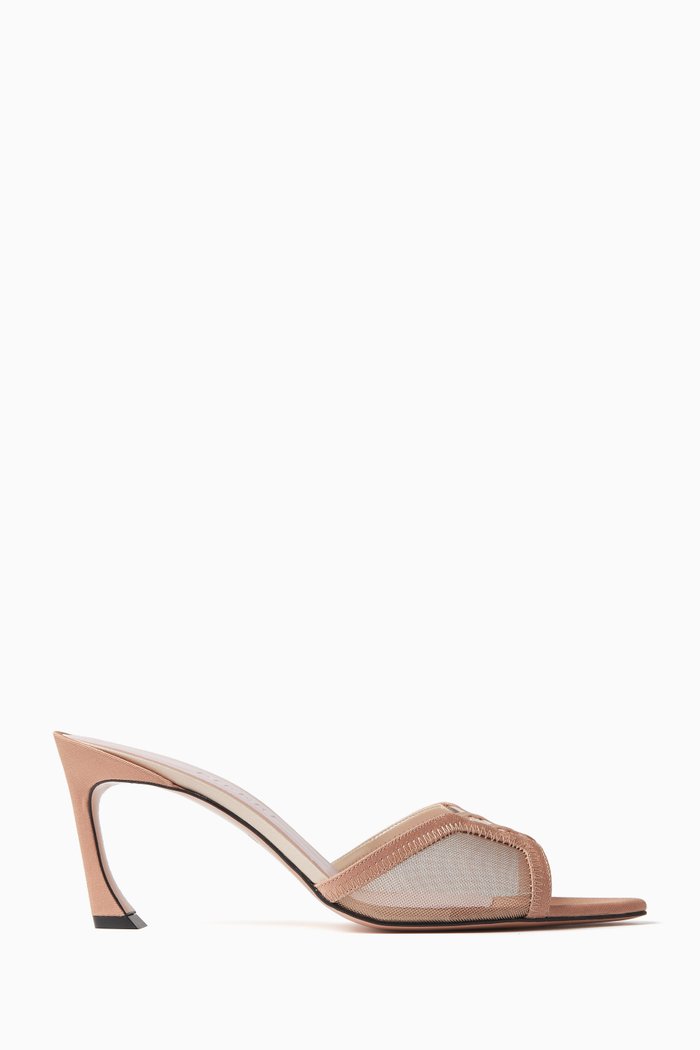 

Lotta 70 Mules in Leather, Neutral
