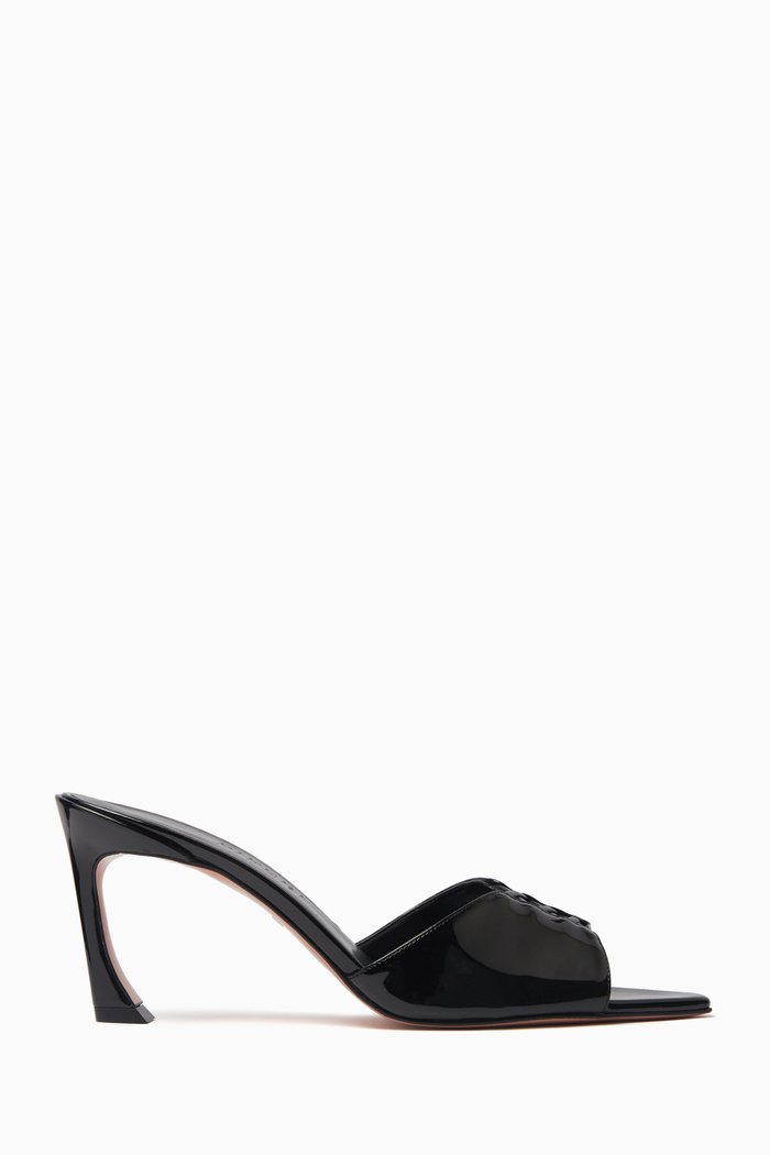 

Lotta 70 Mules in Vegan Patent leather, Black