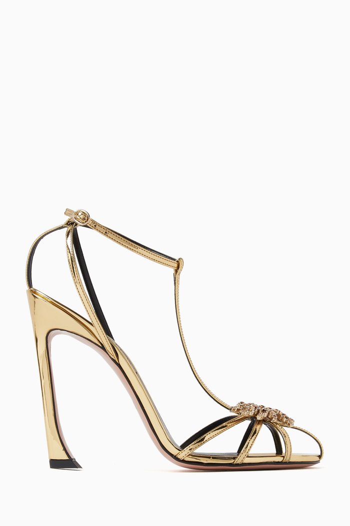 

Maggio 100 Sandals in Vegan Leather, Gold