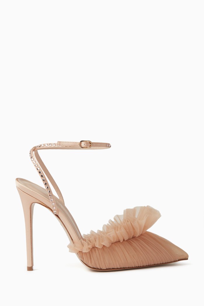 

Franca Glitz 105 Pumps in Tulle & Satin, Neutral