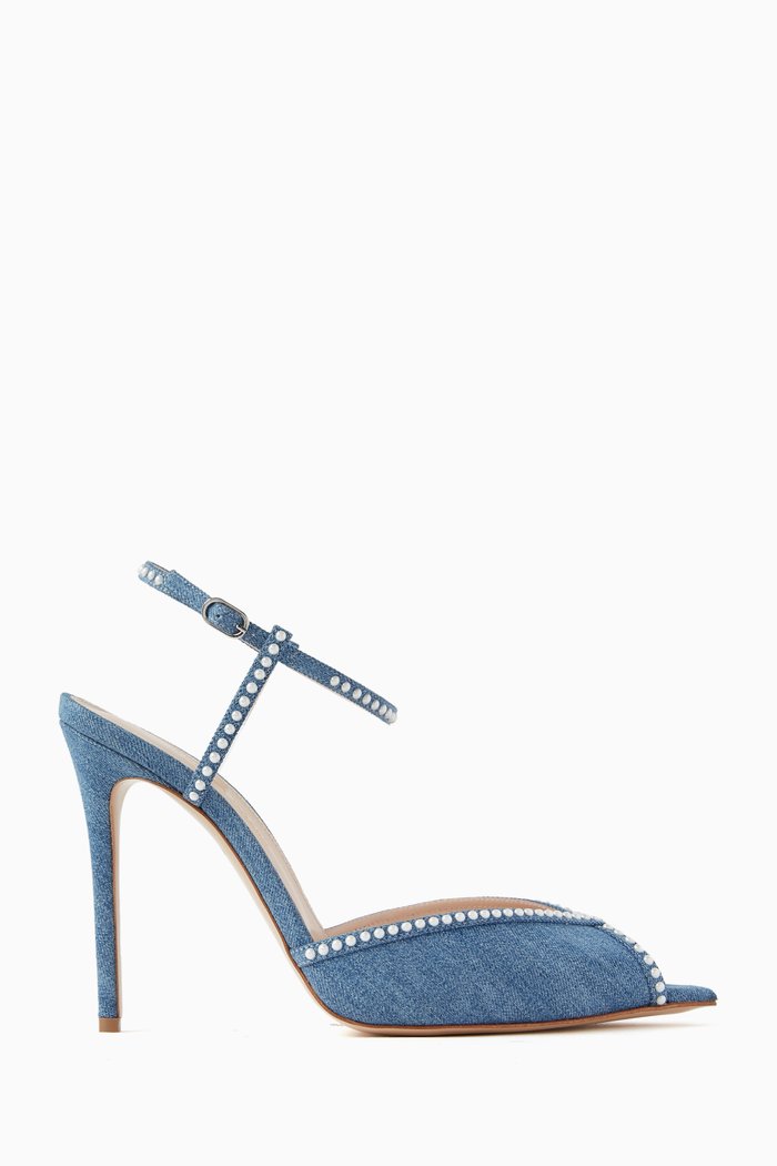 

Katy 105 Pearl Sandals in Denim, Blue