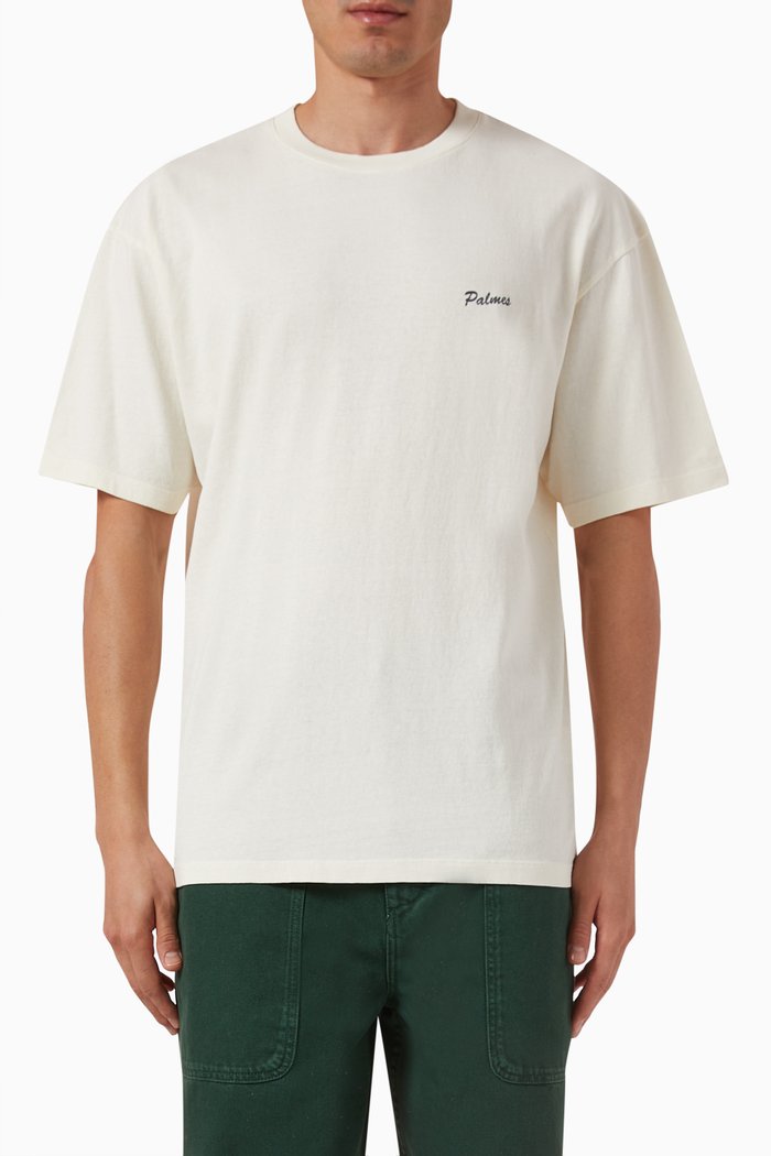 

Dyed Logo T-shirt in Cotton Jersey, Neutral