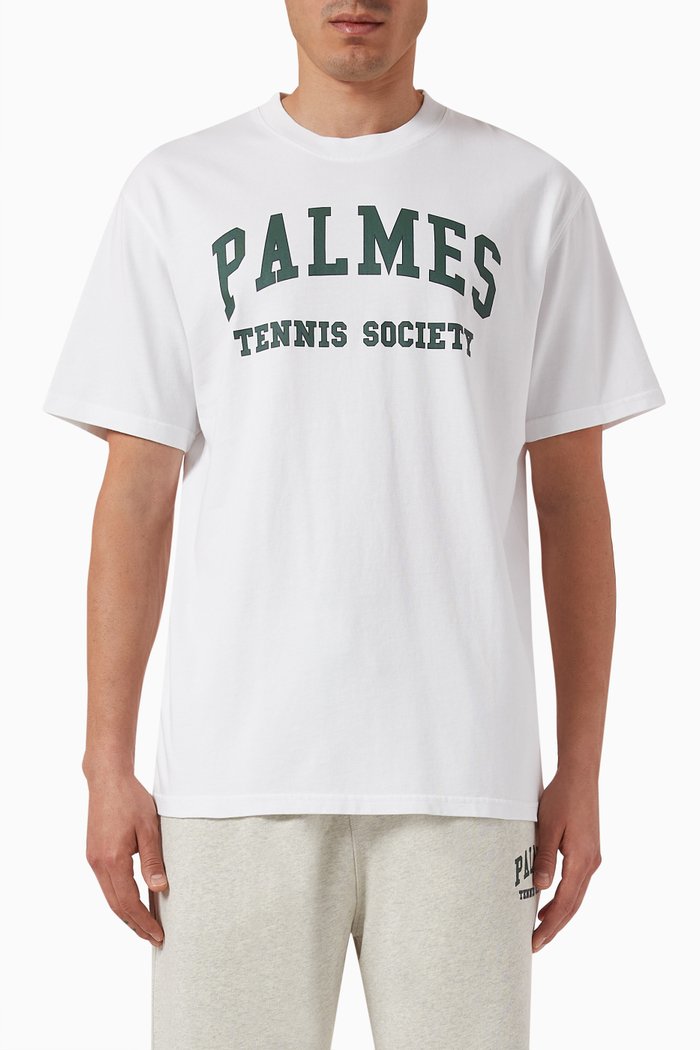 

Ivan Logo T-shirt in Organic Cotton, White