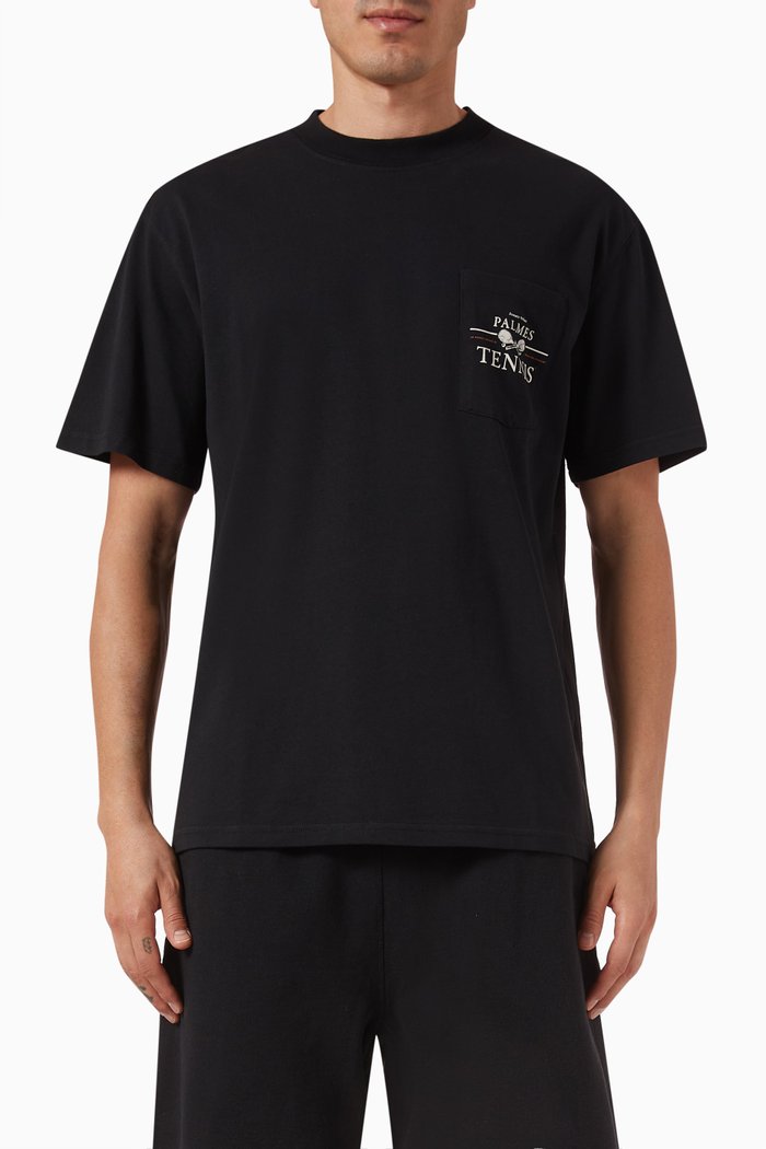 

Vichi Pocket T-shirt in Cotton, Black