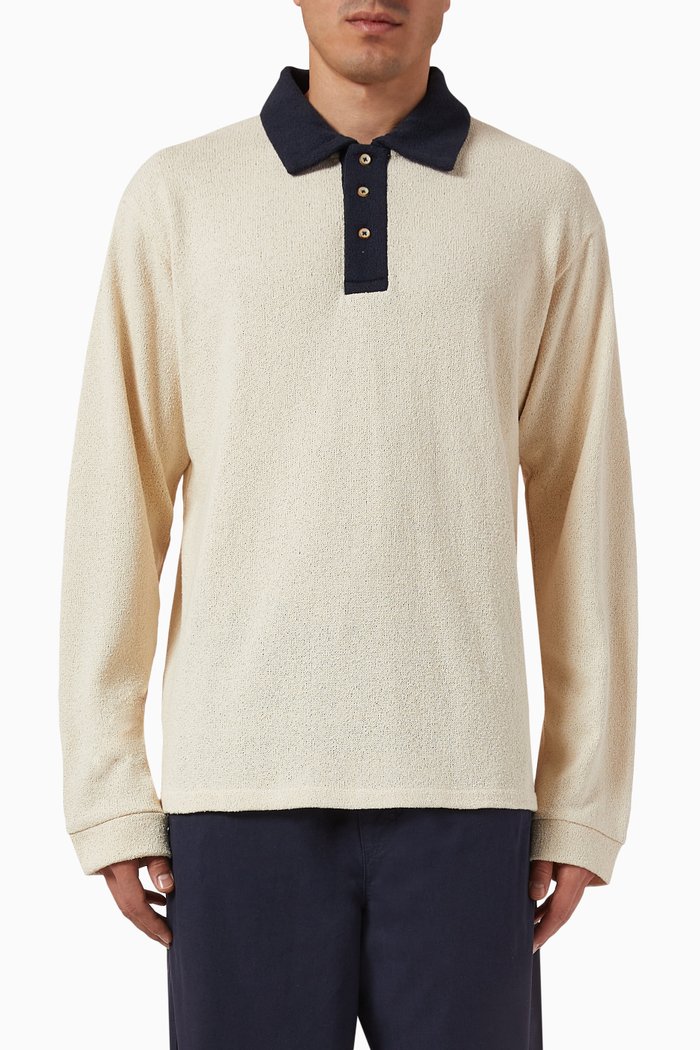 

Toni Rugby Shirt in Cotton Knit, Neutral