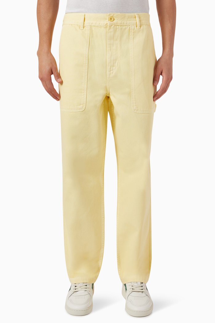 

Broom Pants in Organic Cotton Twill, Yellow