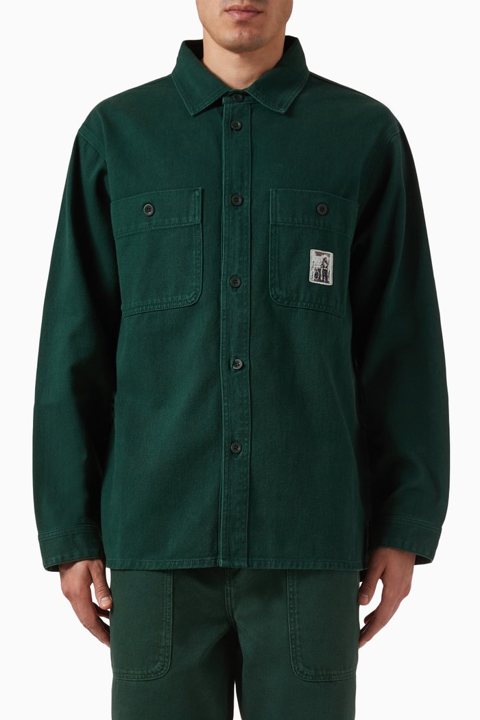 

Roland Overshirt in Cotton Twill, Green