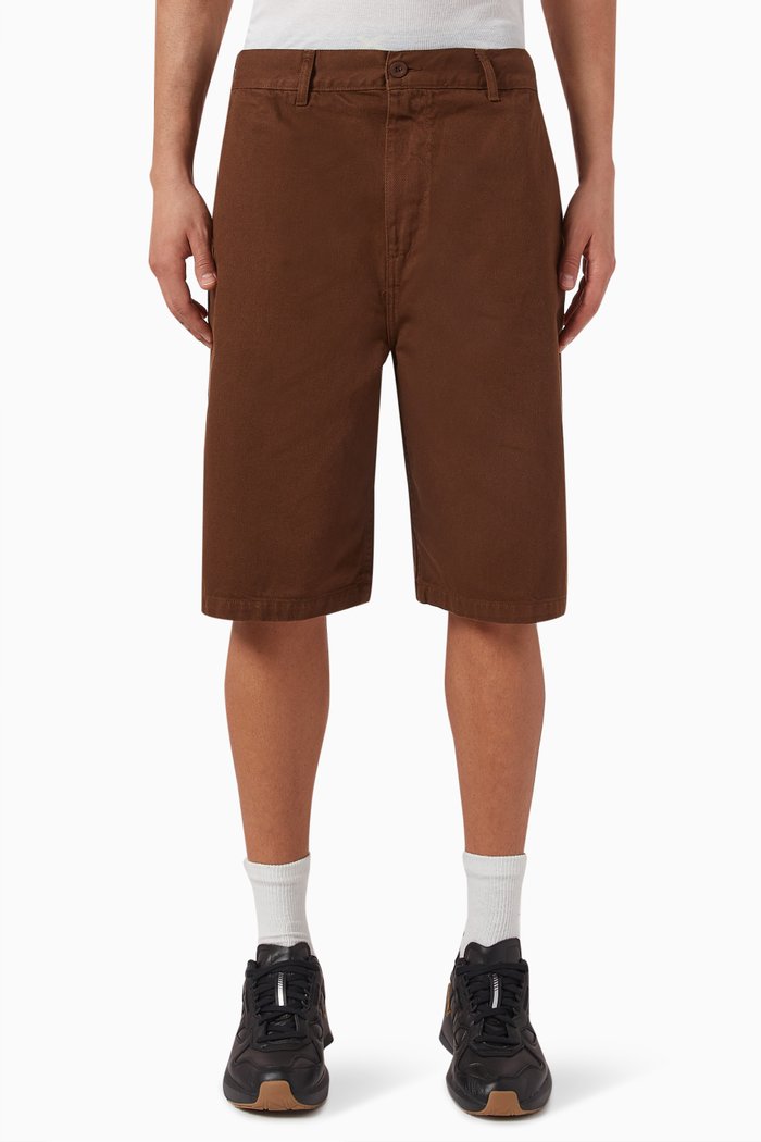 

Sweeper Shorts in Organic Cotton Twill, Brown