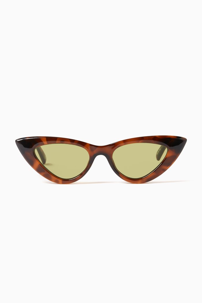 

Hypnosis Cat-Eye Sunglasses in Acetate, Brown