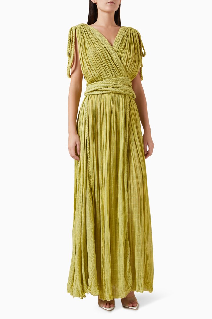 

Luna Gown in Cotton, Green