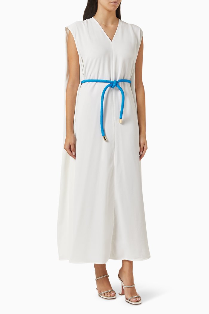 

Contrast Belted Kaftan, Neutral