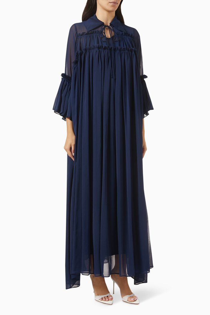 

Raw-seam Kaftan, Blue