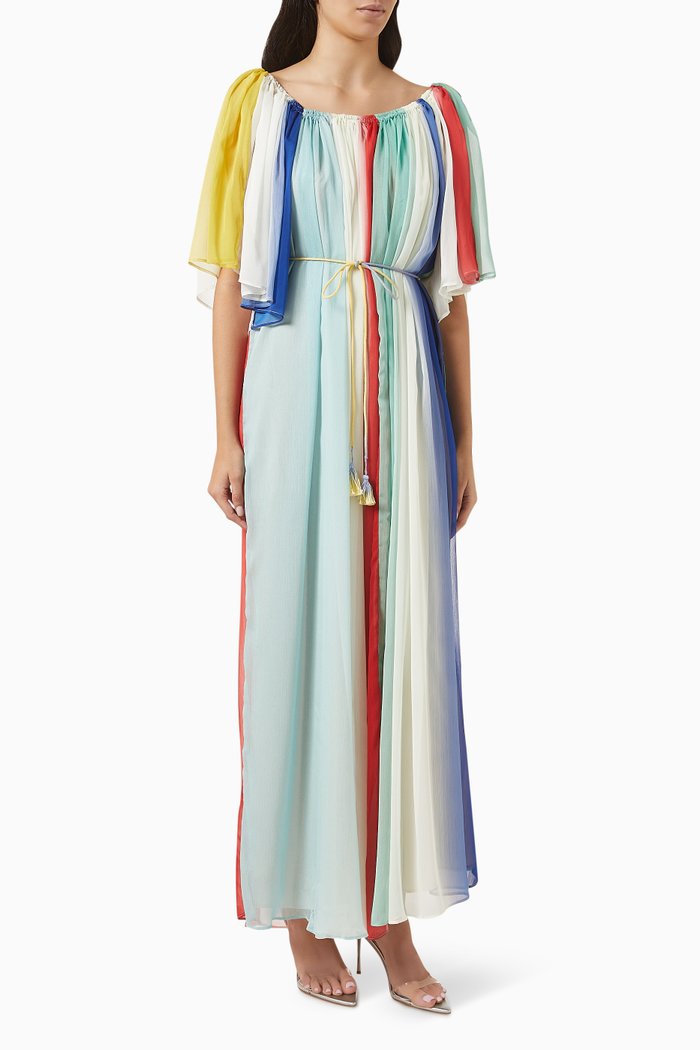 

Contrast Ombre Print Kaftan, Multicolour