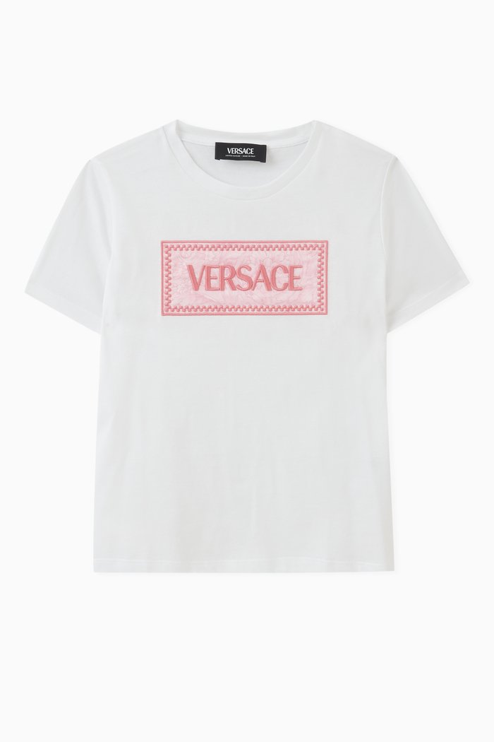 

Logo-embroidered T-shirt in Cotton, White