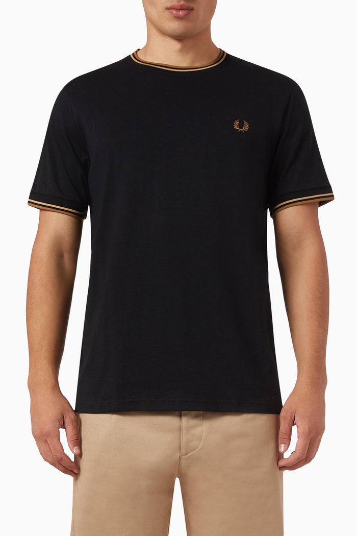 

Twin Tipped T-Shirt in Cotton, Black