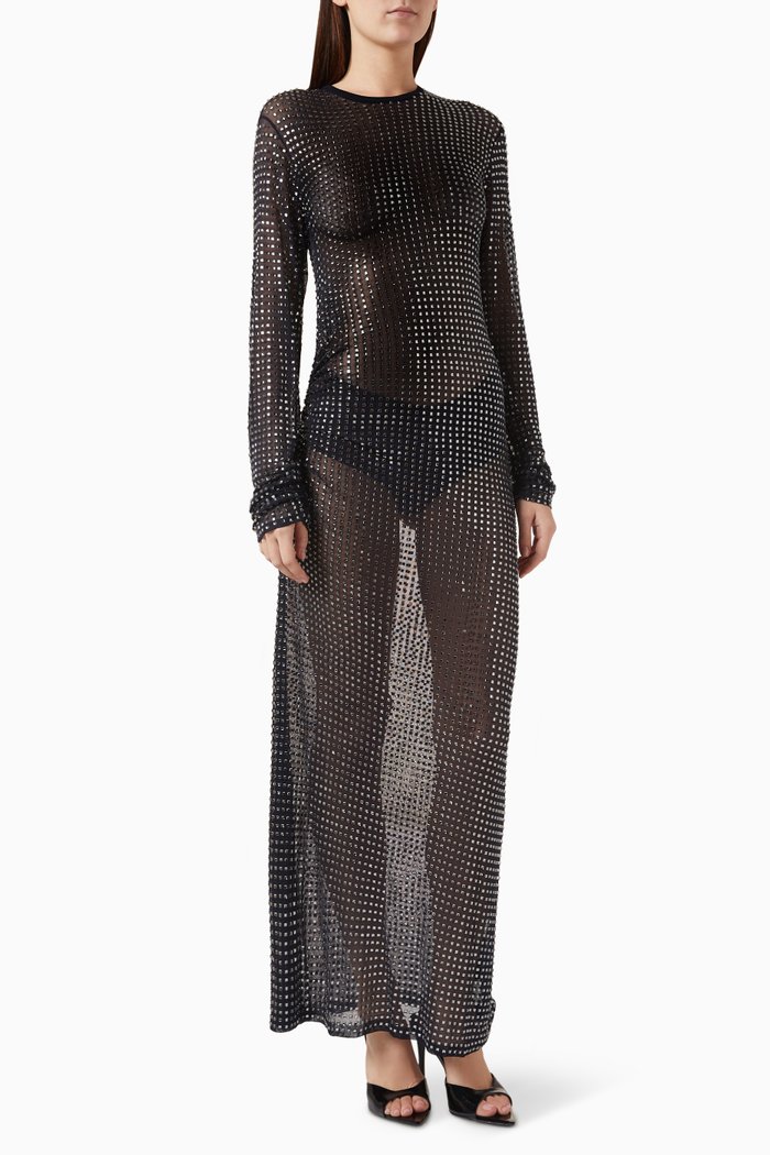 

Cristalla Embellished Dress, Grey