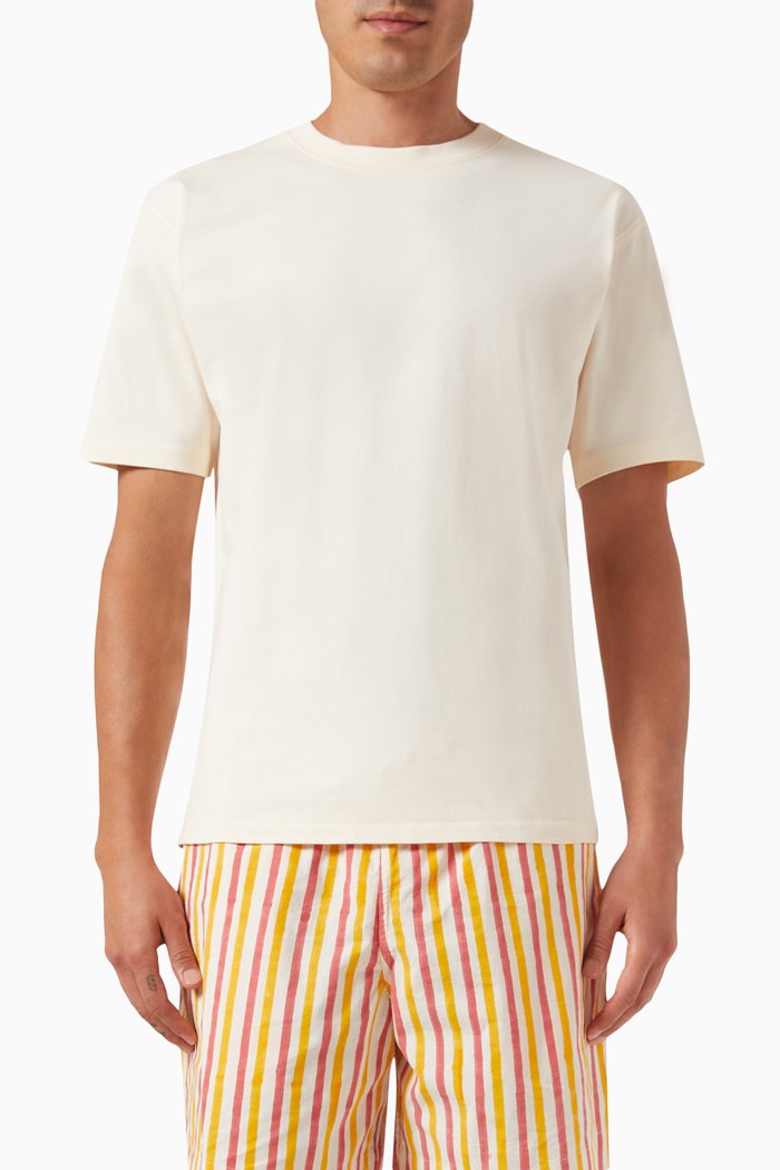 

Morlaix Plombeé '77 Graphic Hiking T-Shirt in Cotton, White