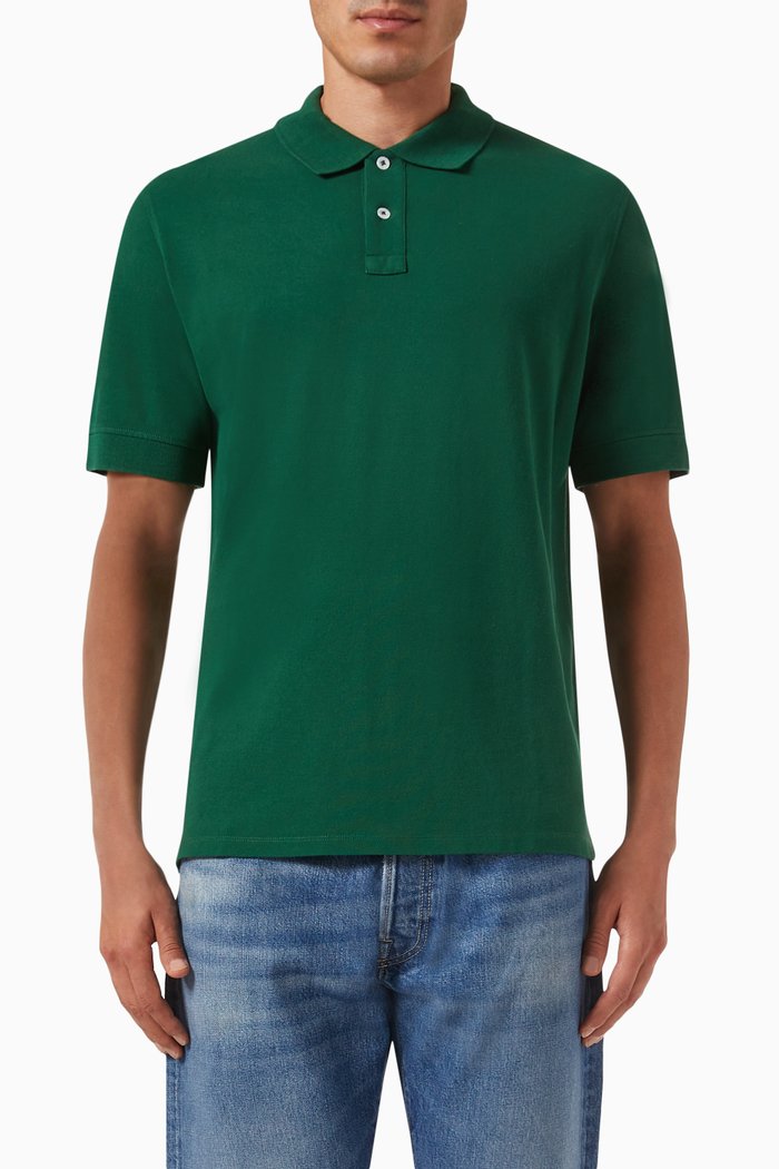 

Polo Shirt in Cotton Piqué, Green