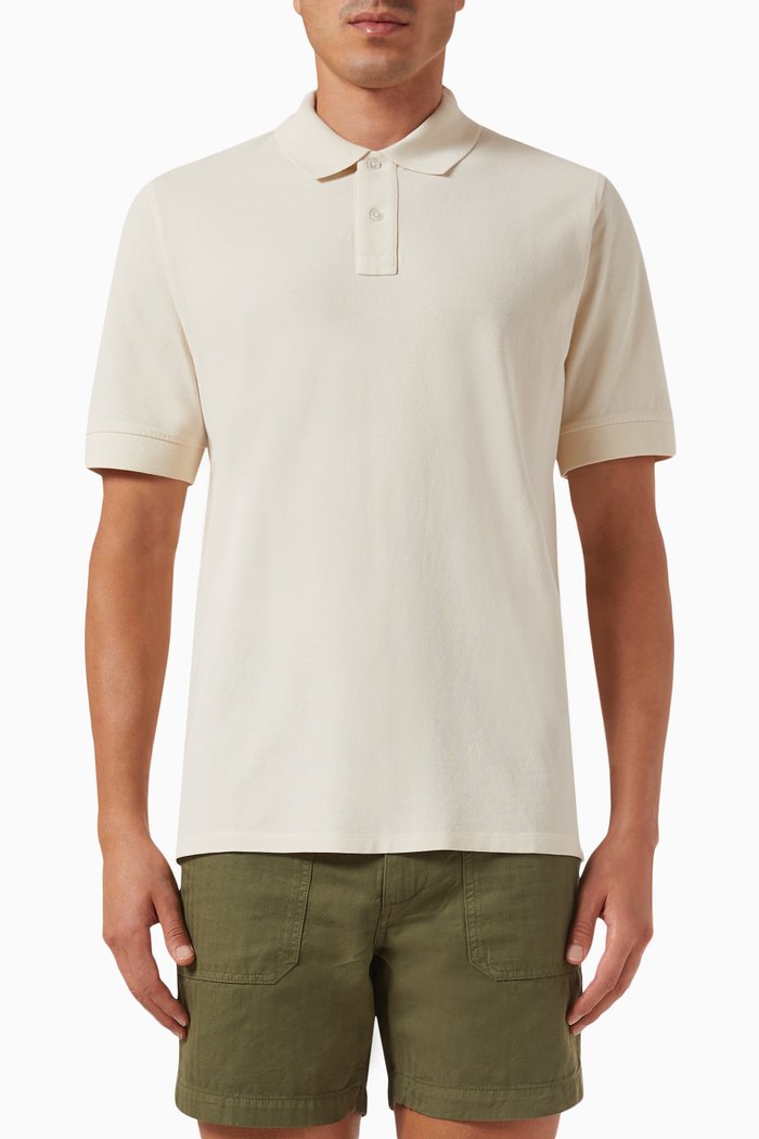 

Polo Shirt in Cotton Piqué, White
