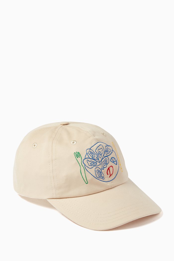 

Chainstitch 'D' Baseball Cap in Cotton Twill, Neutral
