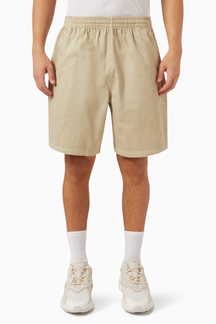 

Trefoil Essentials+ Dyed Shorts in Cotton-twill, Neutral