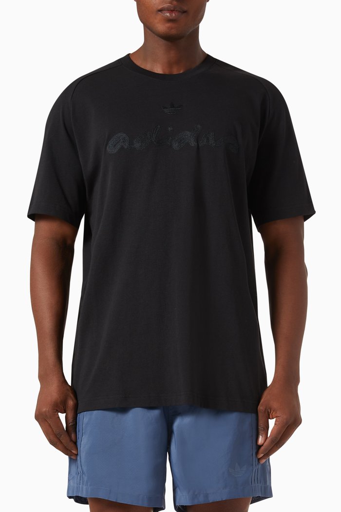 

Graphic T-shirt in Cotton, Black