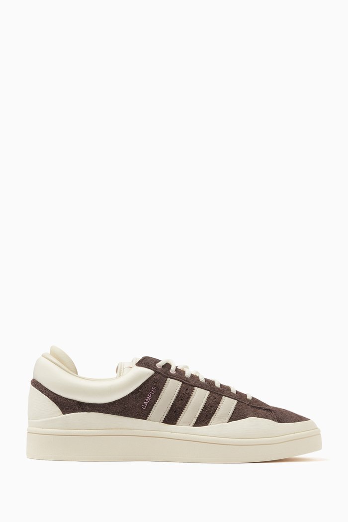 

x Bad Bunny Last Campus Sneakers in Suede, Brown