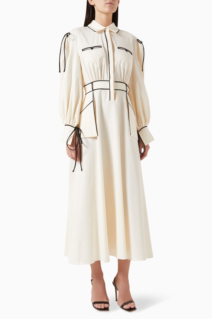 

Shirt Dress in Cotton-poplin, Neutral