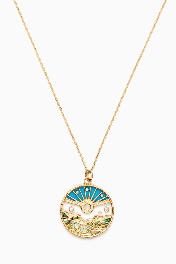 

Love Summer Pendant Diamond Necklace in 18kt Yellow Gold
