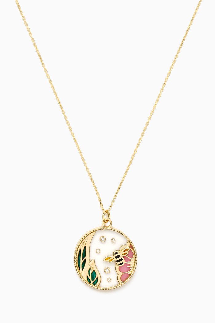 

Love Spring Pendant Diamond Necklace in 18kt Yellow Gold