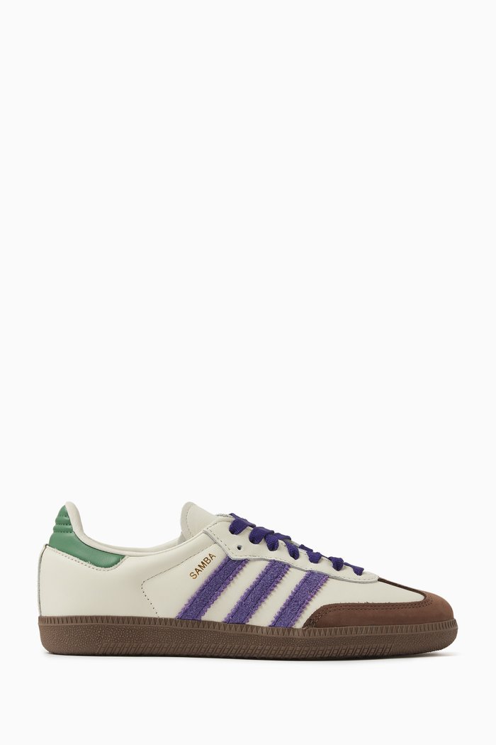 

Samba OG Low-top Sneakers in Leather, Purple