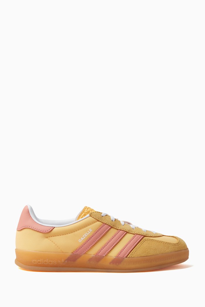 

Gazelle Indoor Low-top Sneakers in Leather, Yellow