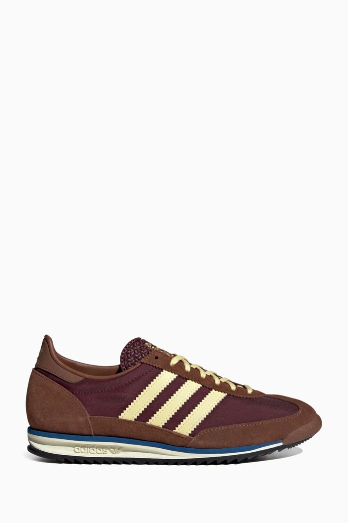 

SL 72 Low-top Sneakers in Nylon, Suede & Leather, Brown